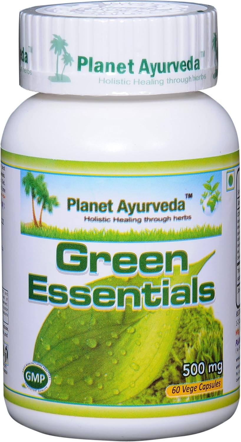 Planet Ayurveda Green Essentials, 500mg Veg Capsules - 2 Bottles - görsel 2