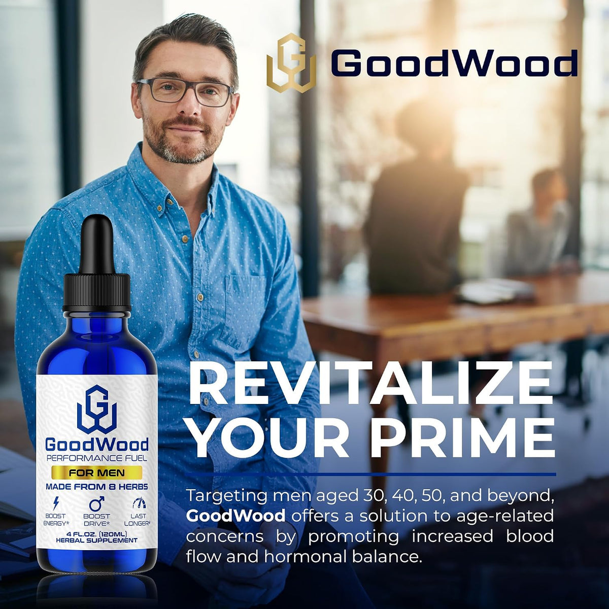 GoodWood Male Liquid Drops - Herbal Supplement for Men 30+ - görsel 5