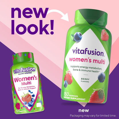 Vitafusion Women's Multivitamin Gummy – 150 Adult Gummies – Berry Flavour