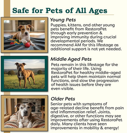 RestoraPet Natural Dog & Cat Unflavoured Liquid Multivitamin