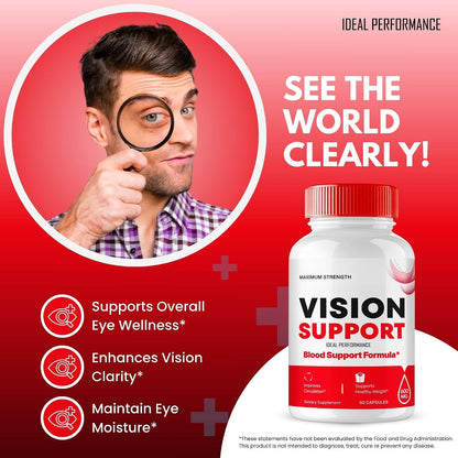 Vision Support Capsules – All Natural Advanced Formula for Eye Health (2 Pack)