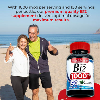 FITO MEDIC'S Lab Vitamin B12 Food Supplement - 150 Soft gel capsules