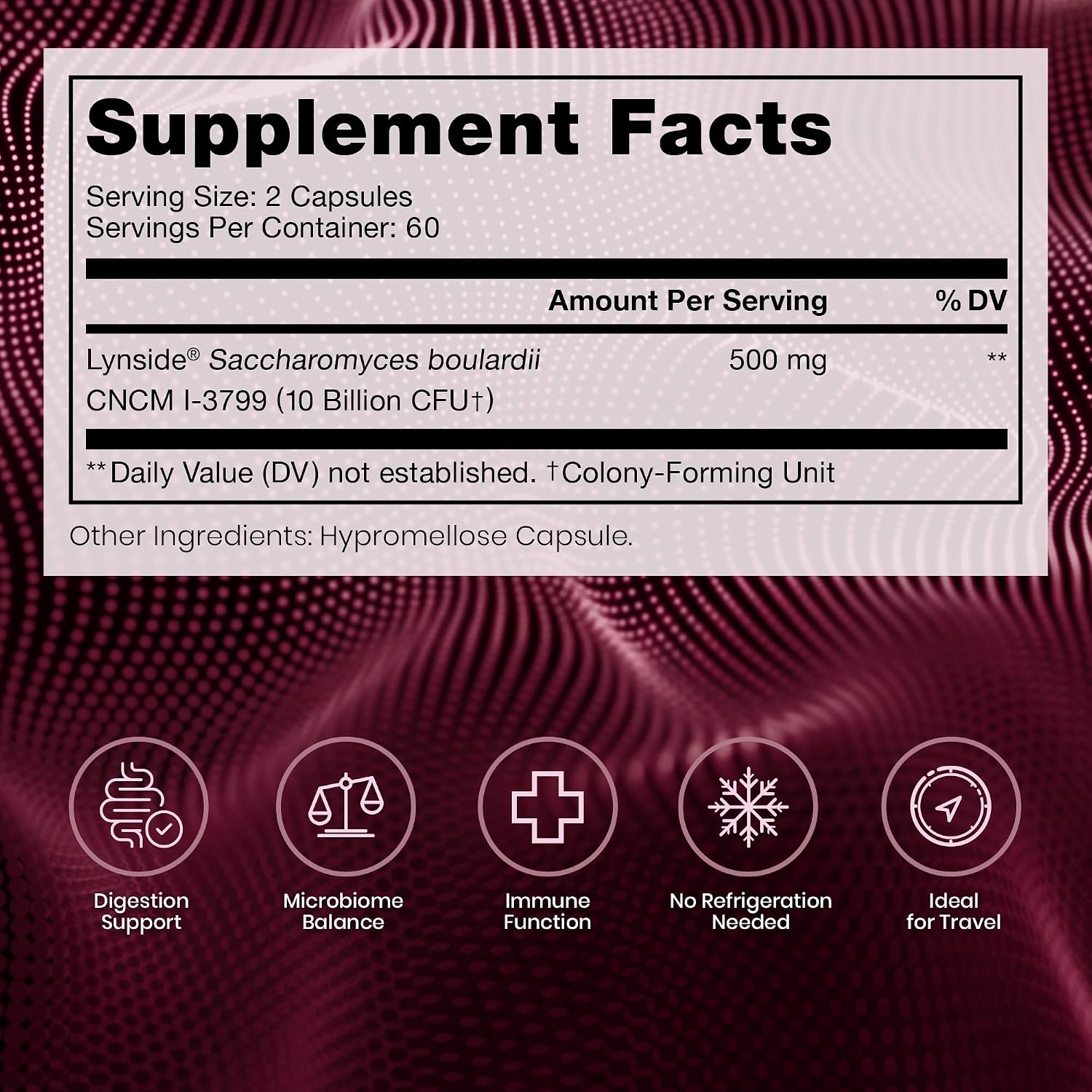 Pure TheraPro Rx Saccharomyces Boulardii Probiotics 10 Billion CFU – 120 Capsules - görsel 2