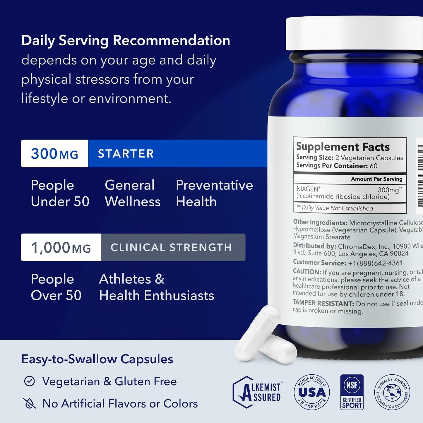 TRU NIAGEN Patented NAD+ Supplement – 300mg Nicotinamide Riboside, 60 Servings - görsel 7
