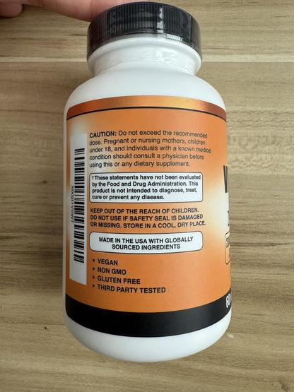 American Standard Supplements Vitamin C 2000mg, Zinc 40mg, and Rose Hips 50mg Per Serving, 120 Capsules