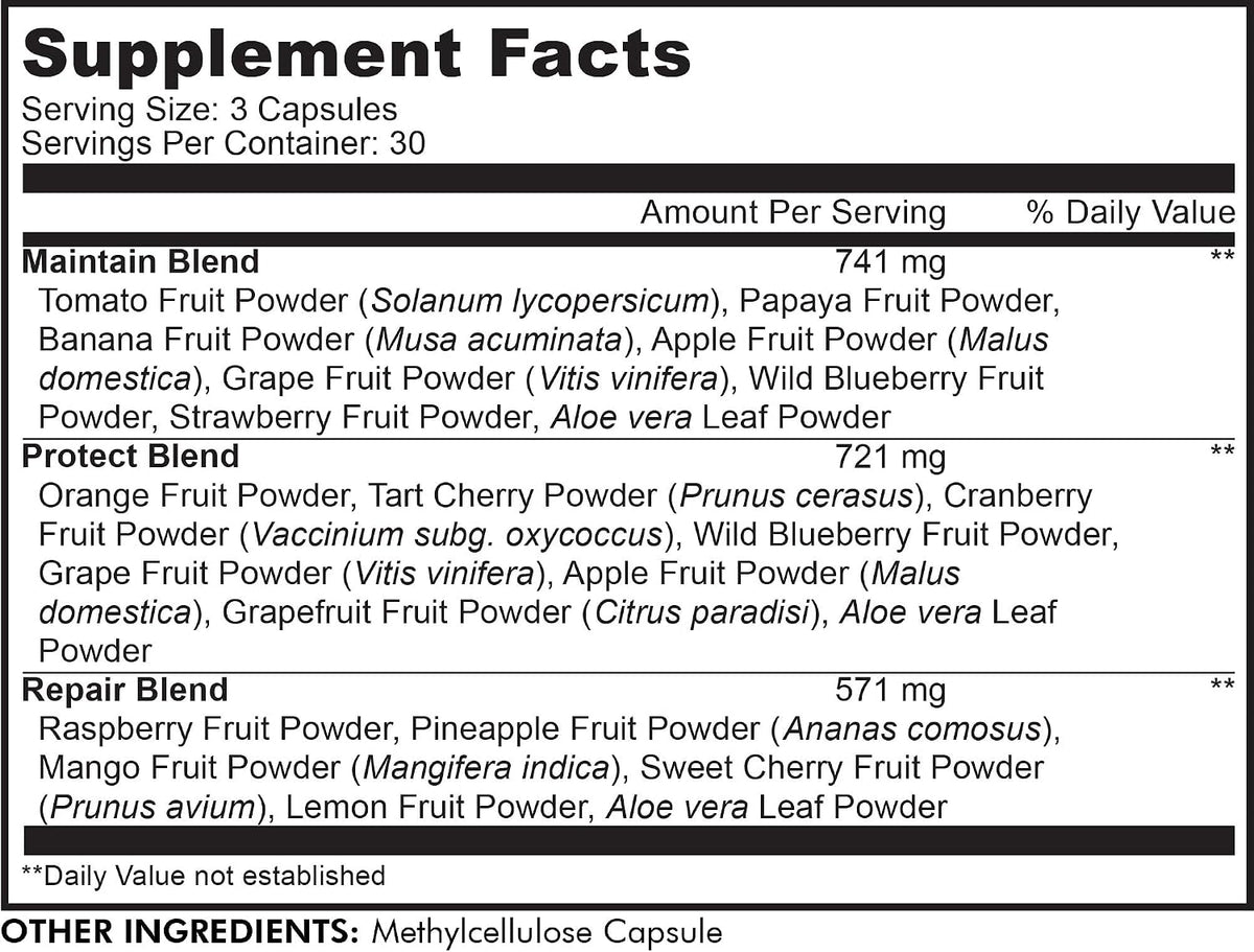 Codeage InstantFood Easy Veggies + Fast Fruits Bundle – Vegetable & Fruit Blend Capsule Supplement – 180 Capsules - görsel 8