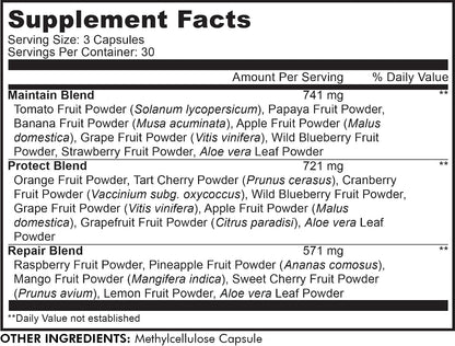 Codeage InstantFood Easy Veggies + Fast Fruits Bundle – Vegetable & Fruit Blend Capsule Supplement – 180 Capsules