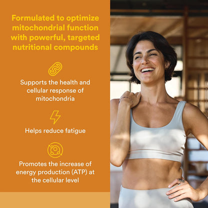 Natural Factors RegenerLife Powder - Mitochondria Support Drink Mix - Tropical Flavour - 81 g