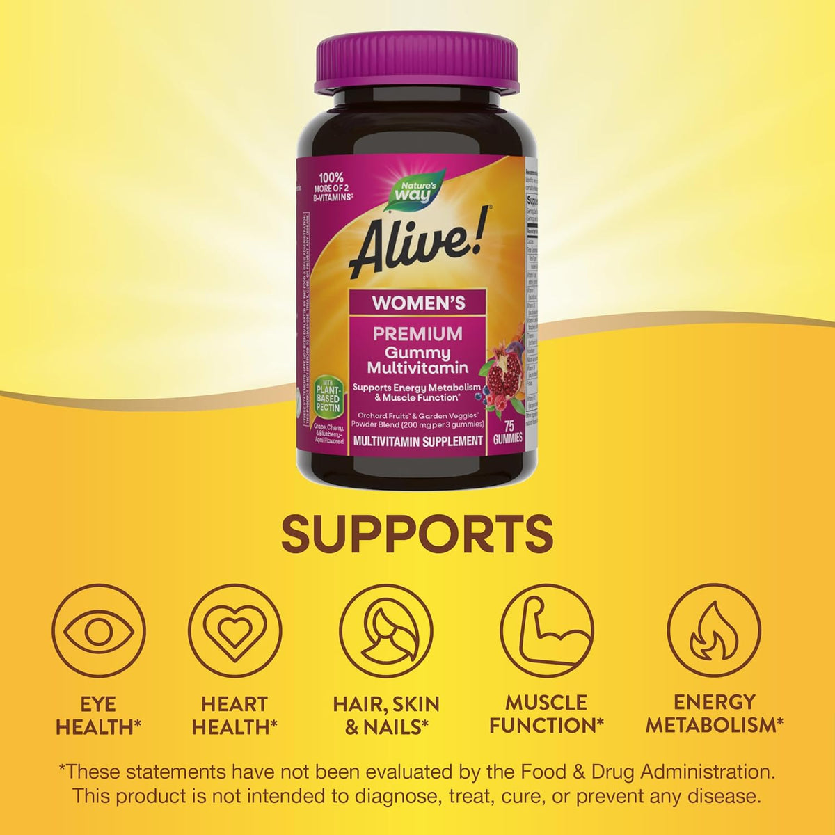 Nature's Way Alive! Premium Women's Gummy Multivitamin - görsel 3