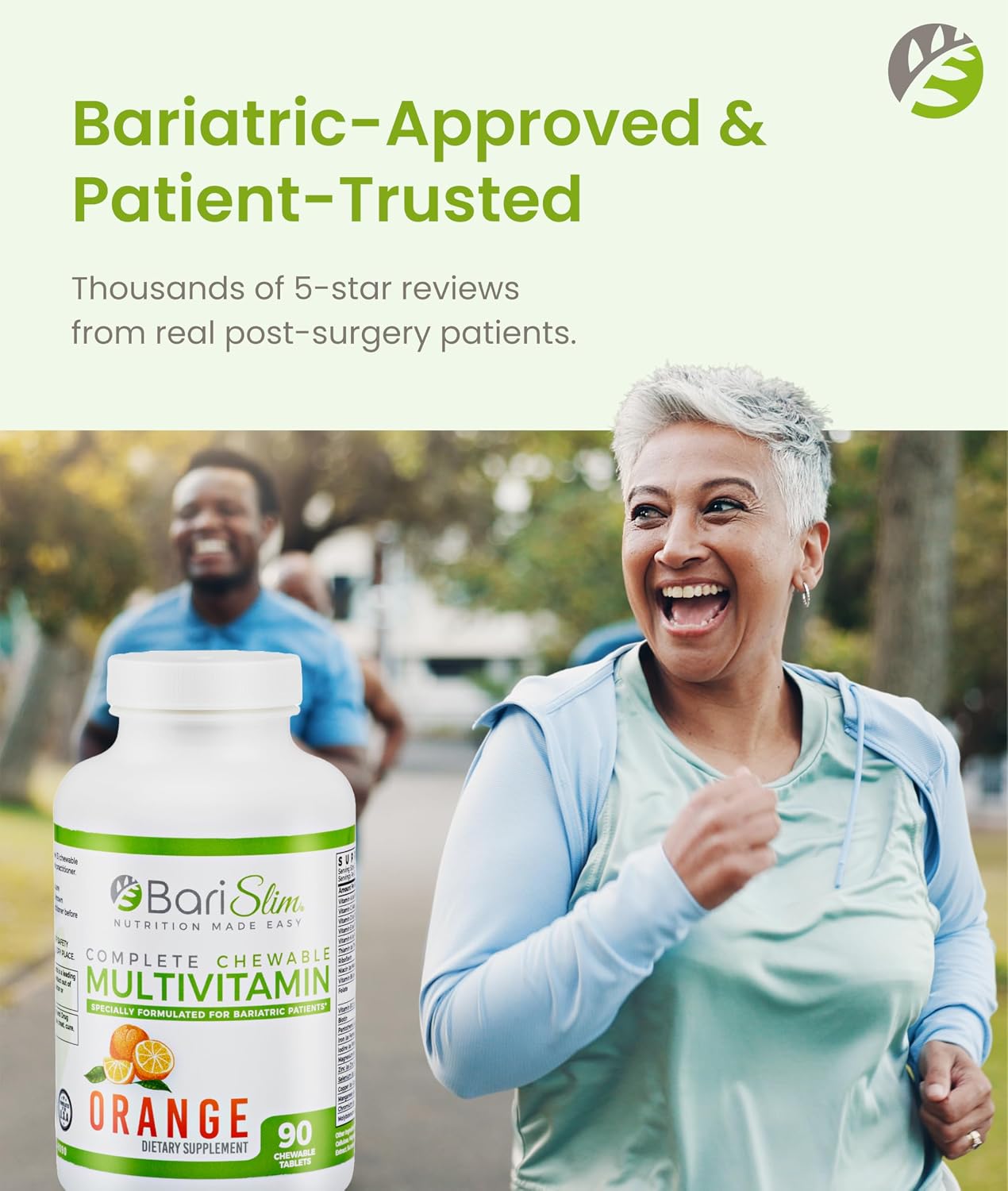 BariSlim Complete Chewable Bariatric Multivitamin - 45 mg Iron - Post Weight Loss Surgery Support - Mixed Berry - 90 Tablets - görsel 7