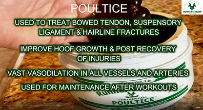 Runner's Relief Therapeutic Poultice Tightener for Horses - Natural Soothing Clay - 50g