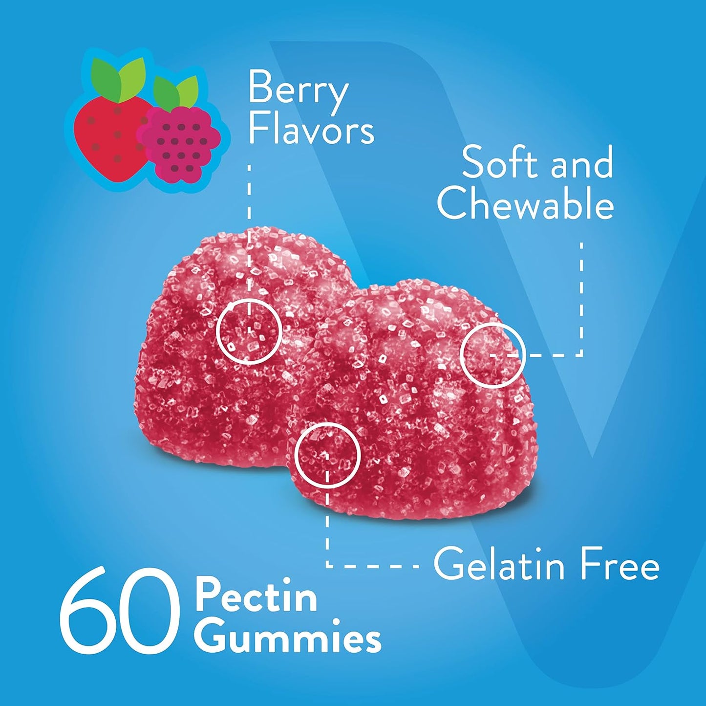 Viteey Vitamin D3 Gummies for Adults & Teens – 2000 IU – Immune & Bone Health – Berry Flavour – 60 Count - görsel 3