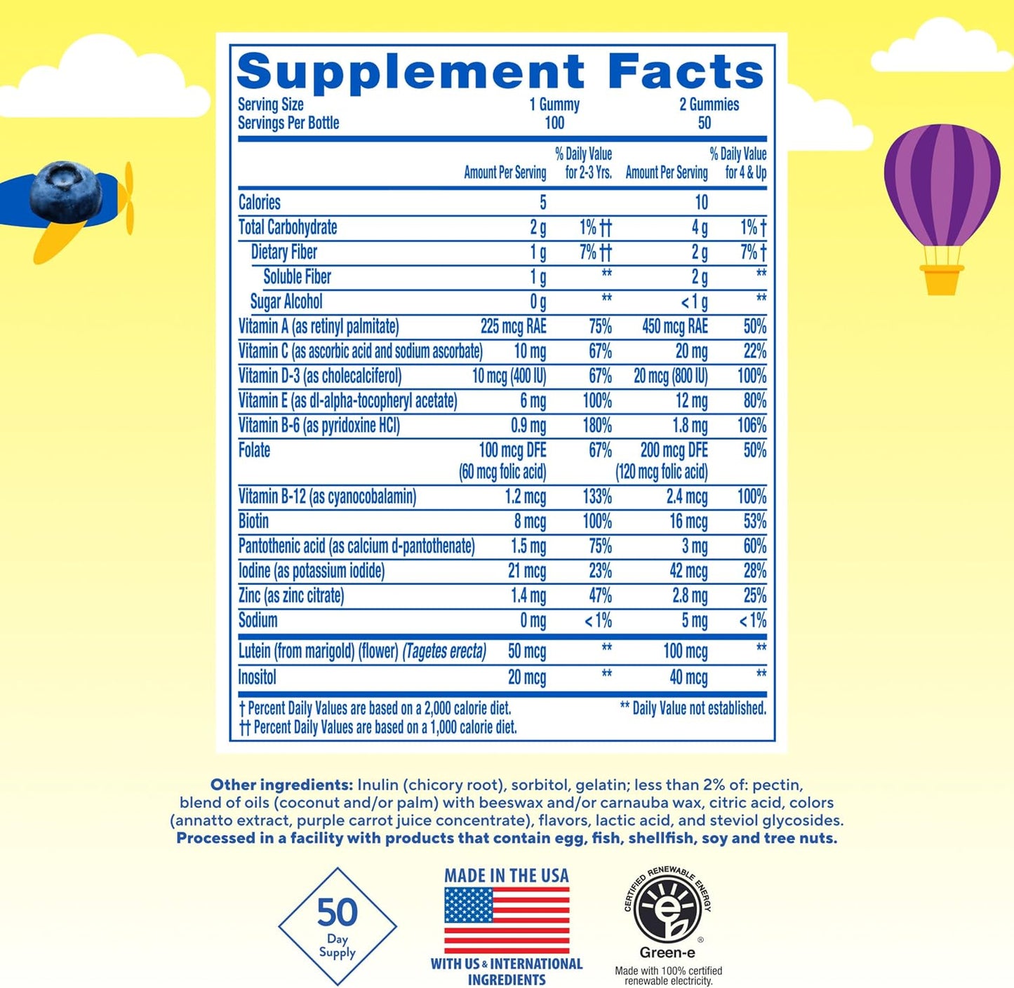 L'il Critters Kids Multivitamin Gummies – No Added Sugar, 100 Gummies - görsel 8