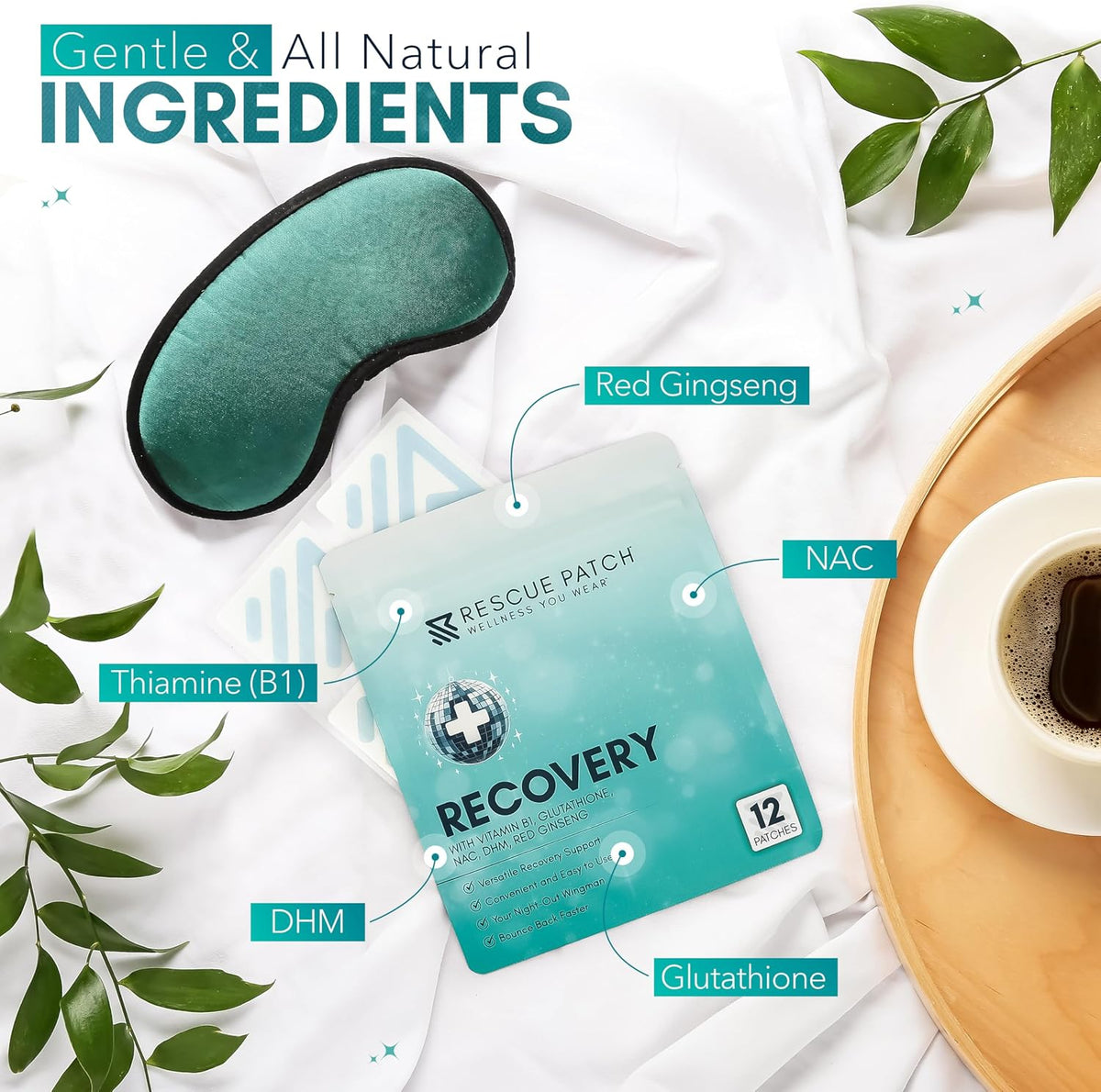 Rescue Patch Morning Vitality & Energy Patches – Day & Night Support with Vitamin B1 & Glutathione (12 Pack) - görsel 4
