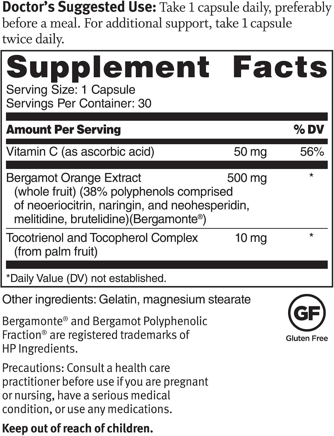 Dr. Sinatra's Advanced Cholesterol Solutions Heart Health Supplement with Citrus Bergamot, 30 Capsules - görsel 2