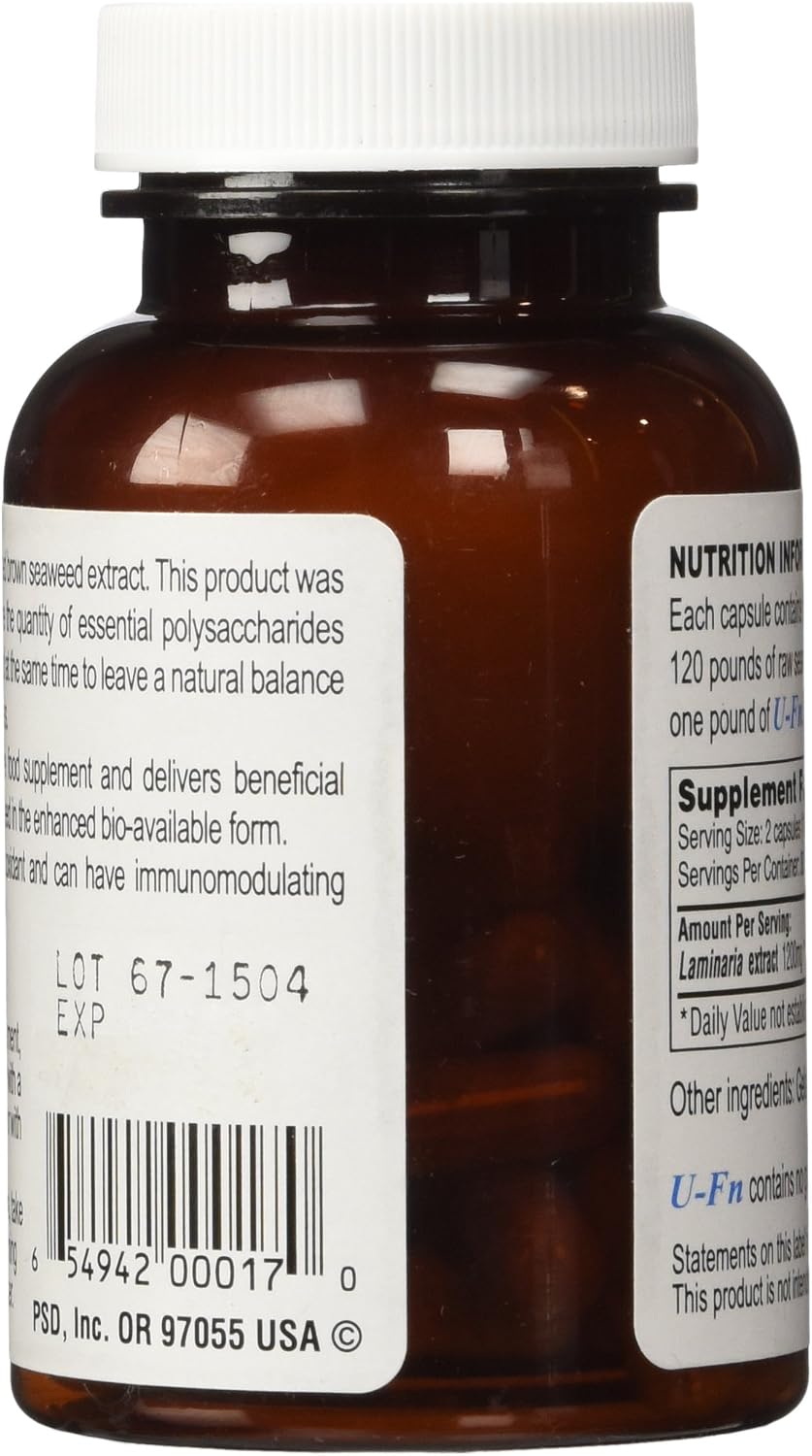 U-Fn U-Fucoidan Extract - 60 Capsules, 600 mg - görsel 3