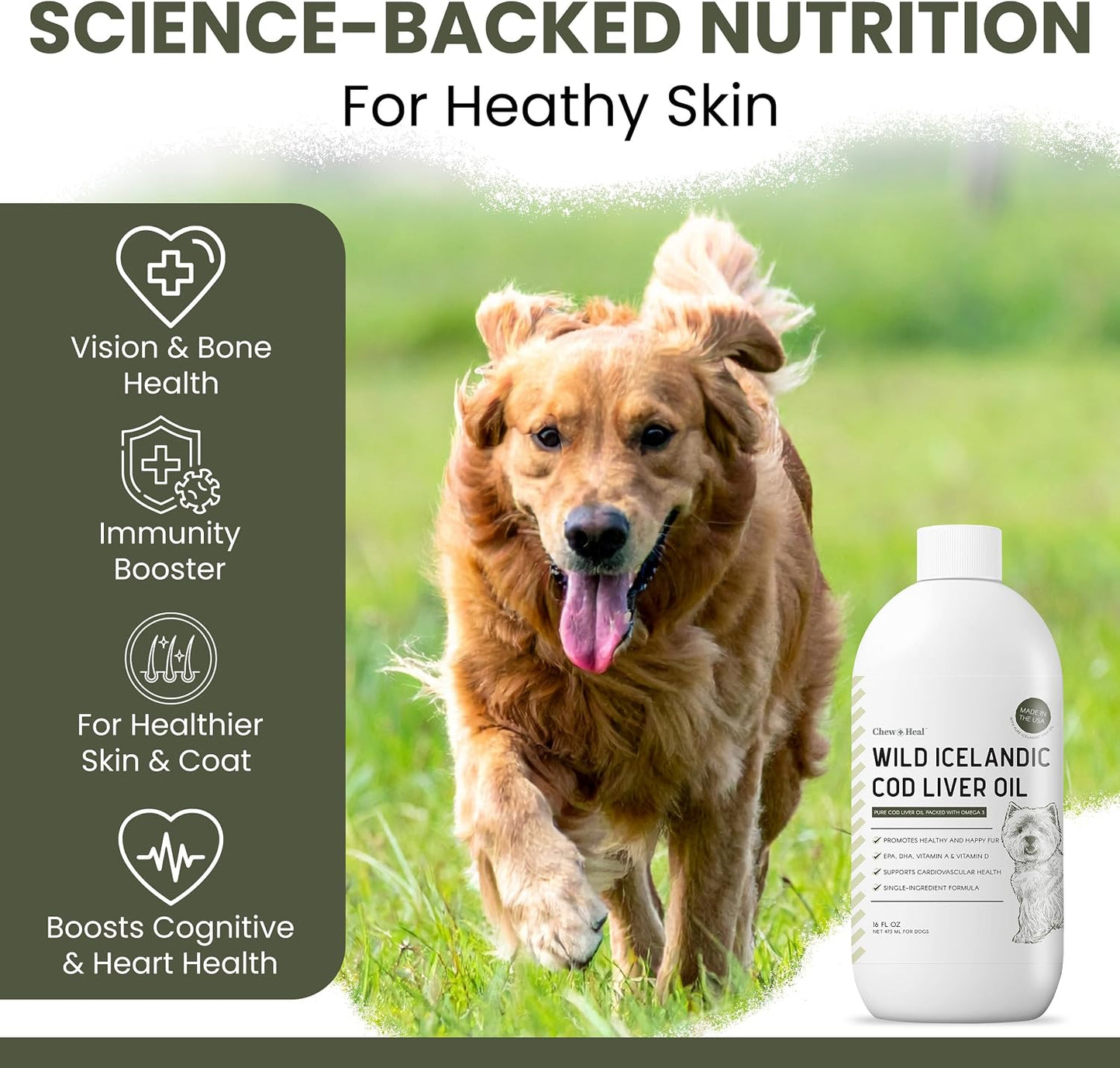 Pure Cod Liver Oil for Dogs – 227 ml - görsel 3