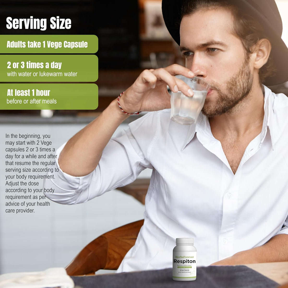 Herbsforever Respiton Capsules - Respiratory Wellness Support, 90 Vegan Capsules - görsel 4