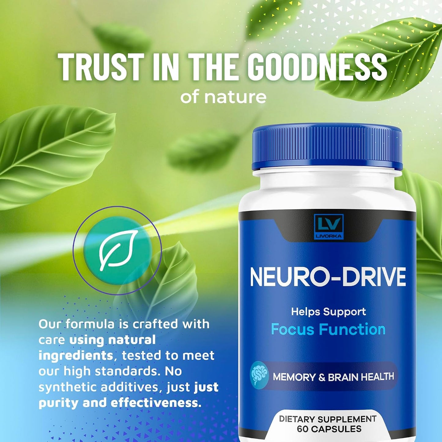 Neuro Drive Capsules - Advanced Formula, 300 Capsules (5-Month Supply) - görsel 3