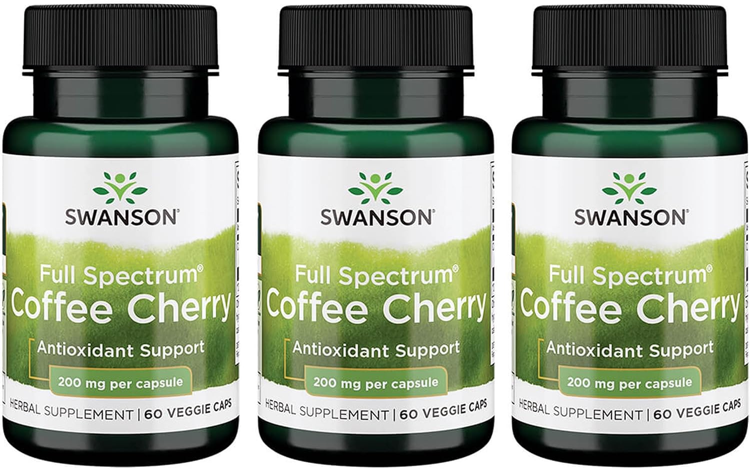 Swanson Full-Spectrum Coffee Cherry, Antioxidant Support, 60 Veggie Capsules (2 Pack) - görsel 1