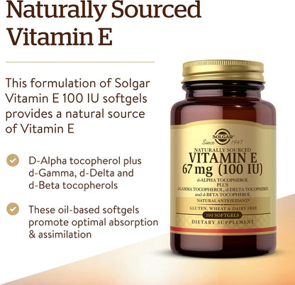 Solgar Vitamin E 100 Capsules
