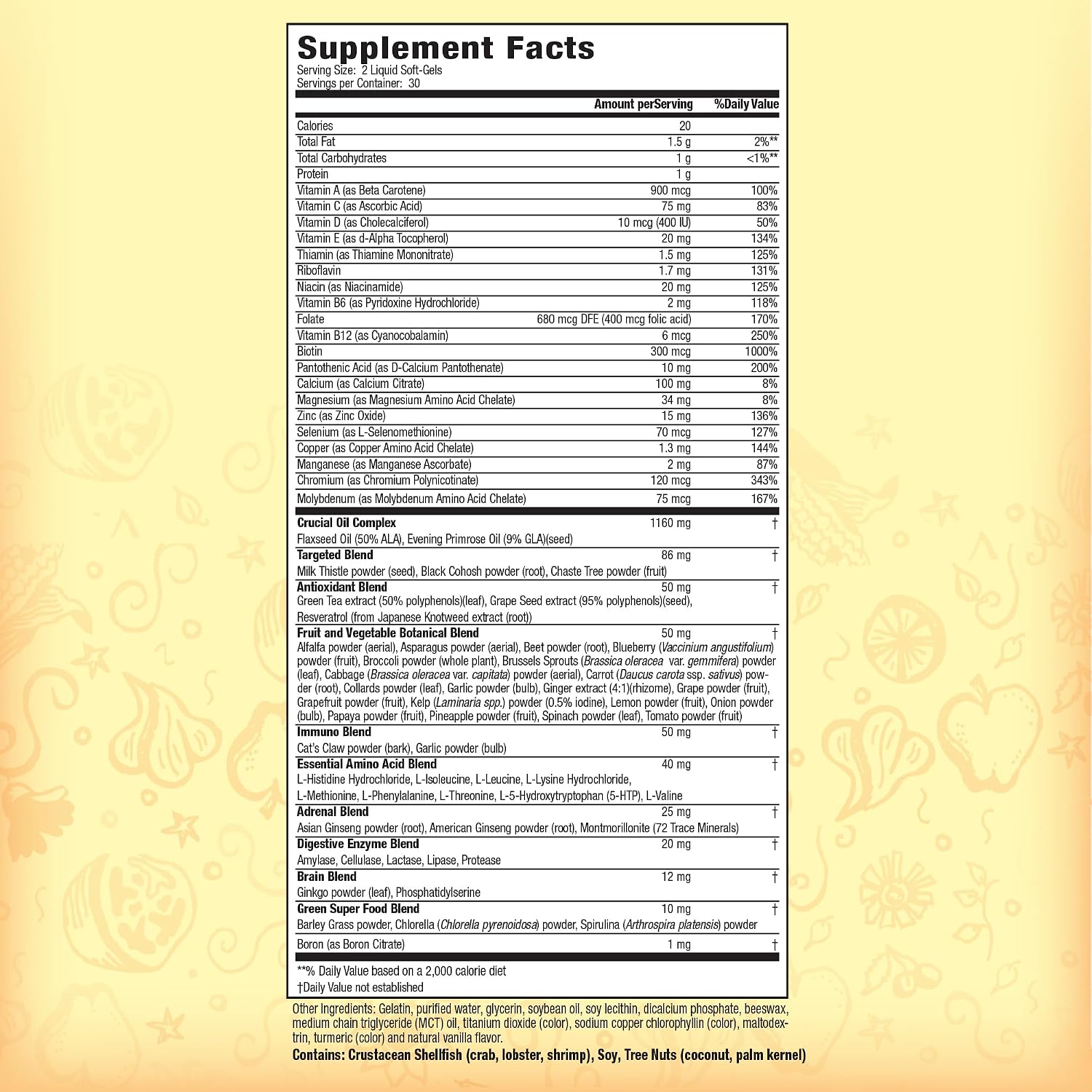 Nature's Secret Women's 73 Nutrient Soft-Gel Multivitamin - görsel 2