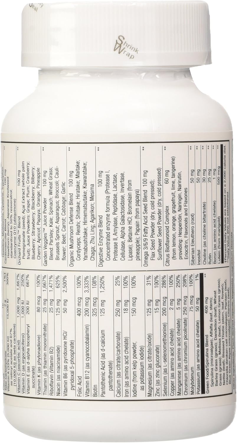 Alive! Max Potency Multivitamin, 90 VegiCaps - görsel 2