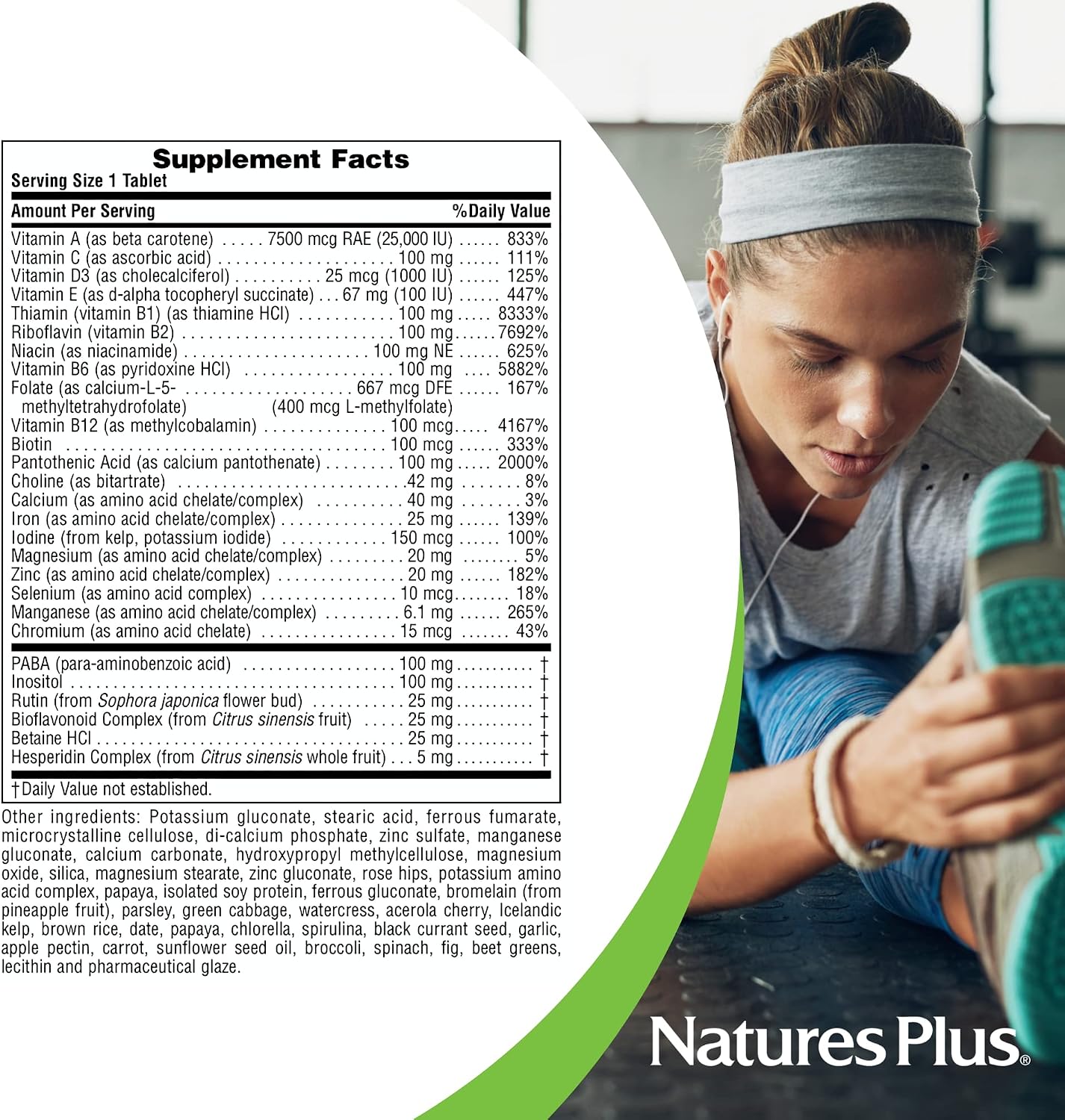 NaturesPlus Ultra II Daily Multivitamin - 180 Tablets - Sustained Release with Whole Foods - görsel 5