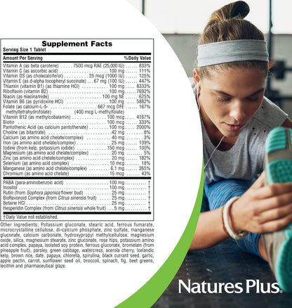 NaturesPlus Ultra II Daily Multivitamin - 180 Tablets - Sustained Release with Whole Foods