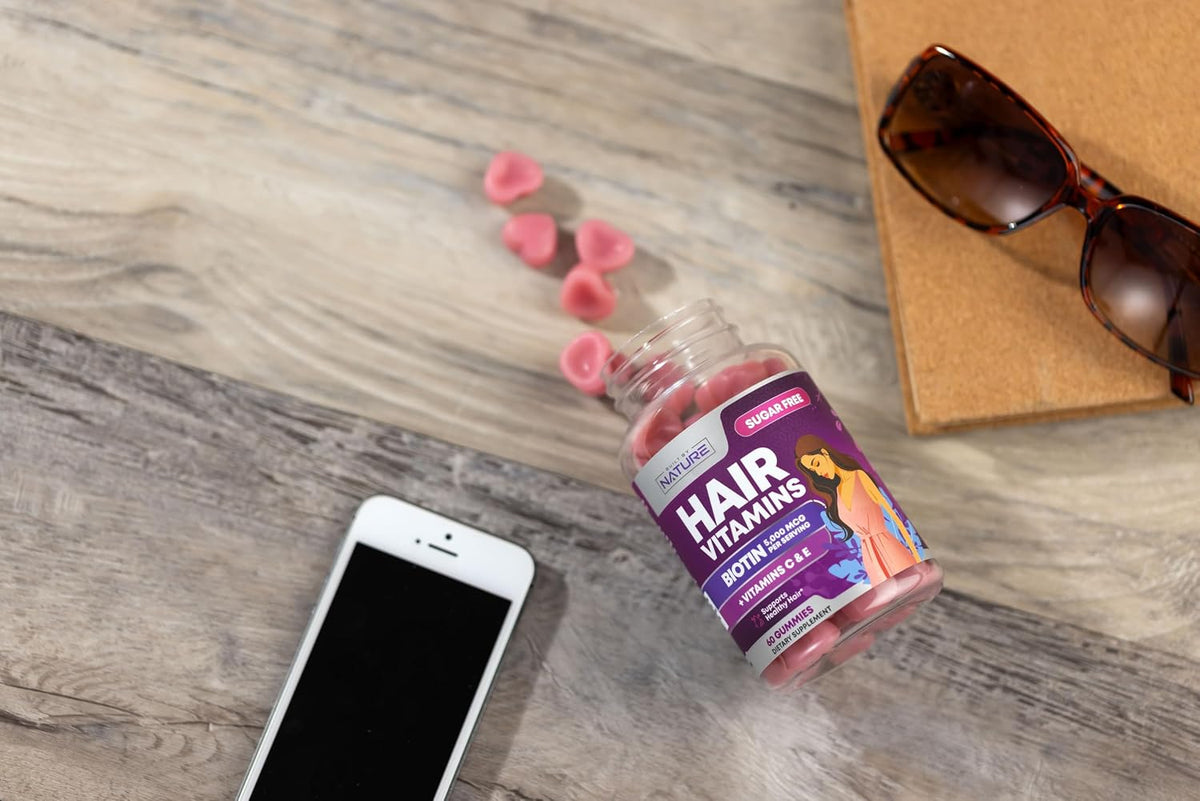 Built by Nature Hair, Skin and Nails Gummies for Women, 60 Gummies - görsel 6