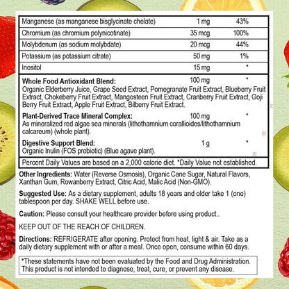 Go Healthy Liquid Multivitamin for Women, Men and Teens | Vegan | High Absorption | Peach Mango Flavour | 32 Servings