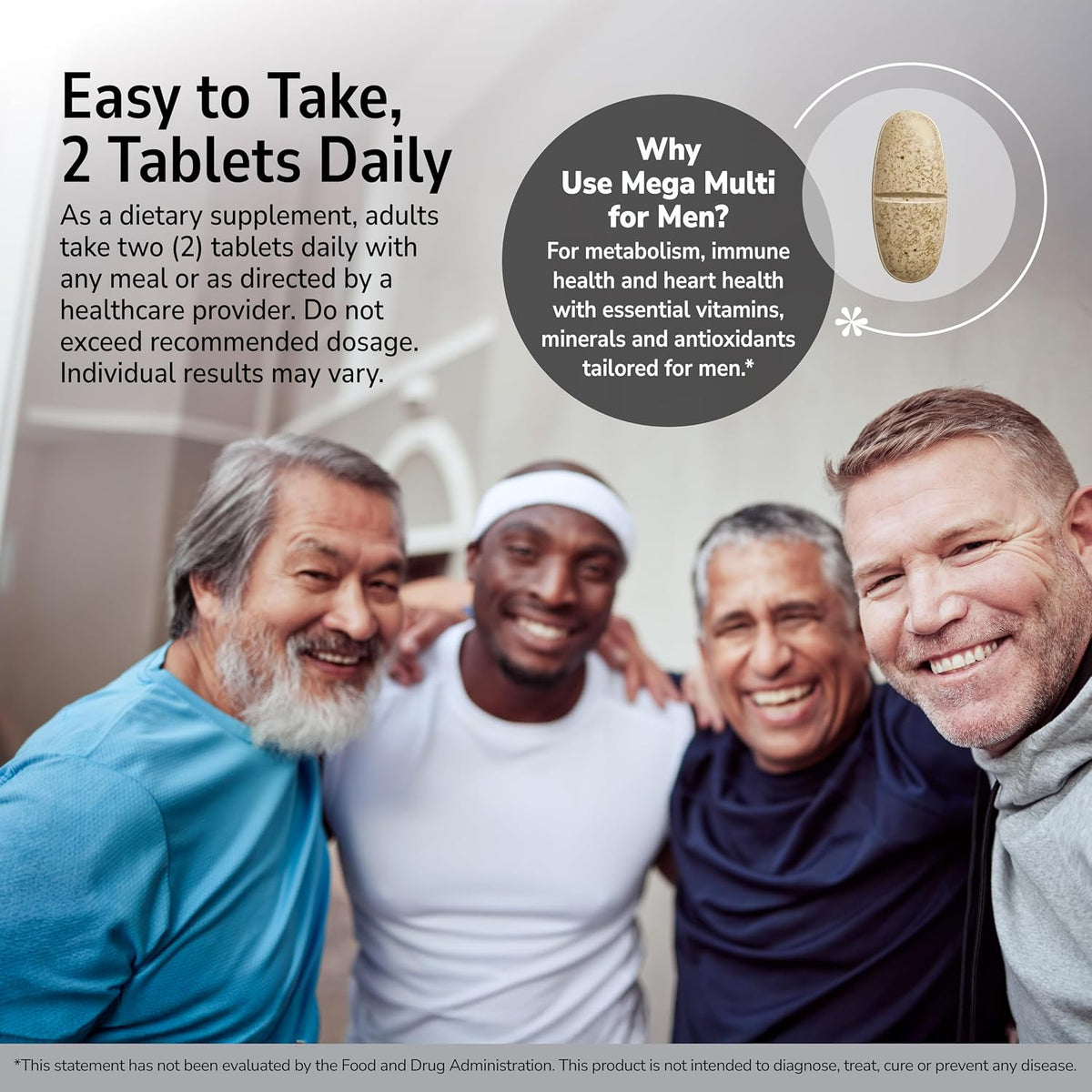 21st Century Mega Multi for Men Multivitamin with Saw Palmetto & Ginseng, 90 Tablets - görsel 7