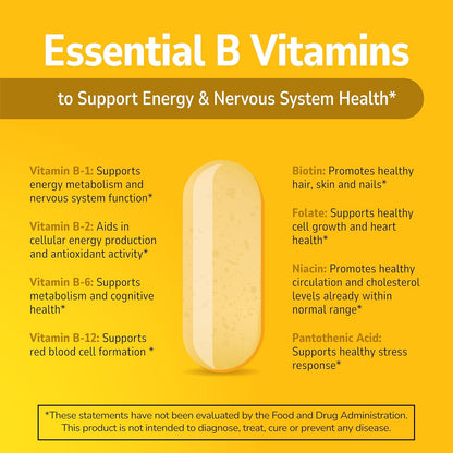 21st Century B-100 Complex Prolonged-Release Tablets, 60 Tablets