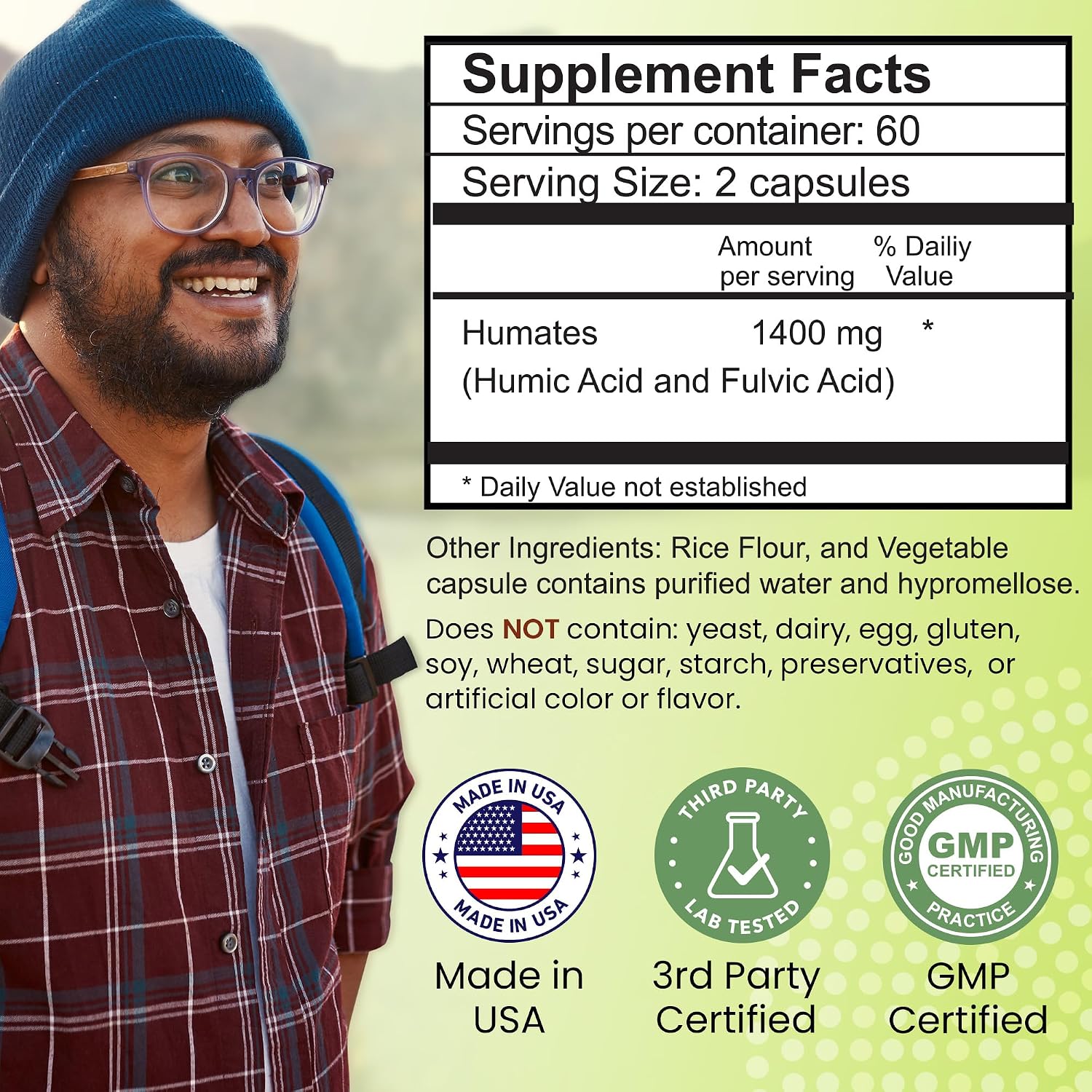 Outback Naturals Fulvic Humic Mineral Blend - Plant-Sourced Trace Minerals with Electrolytes for Cognitive & Immune Support - 120 Capsules - görsel 5