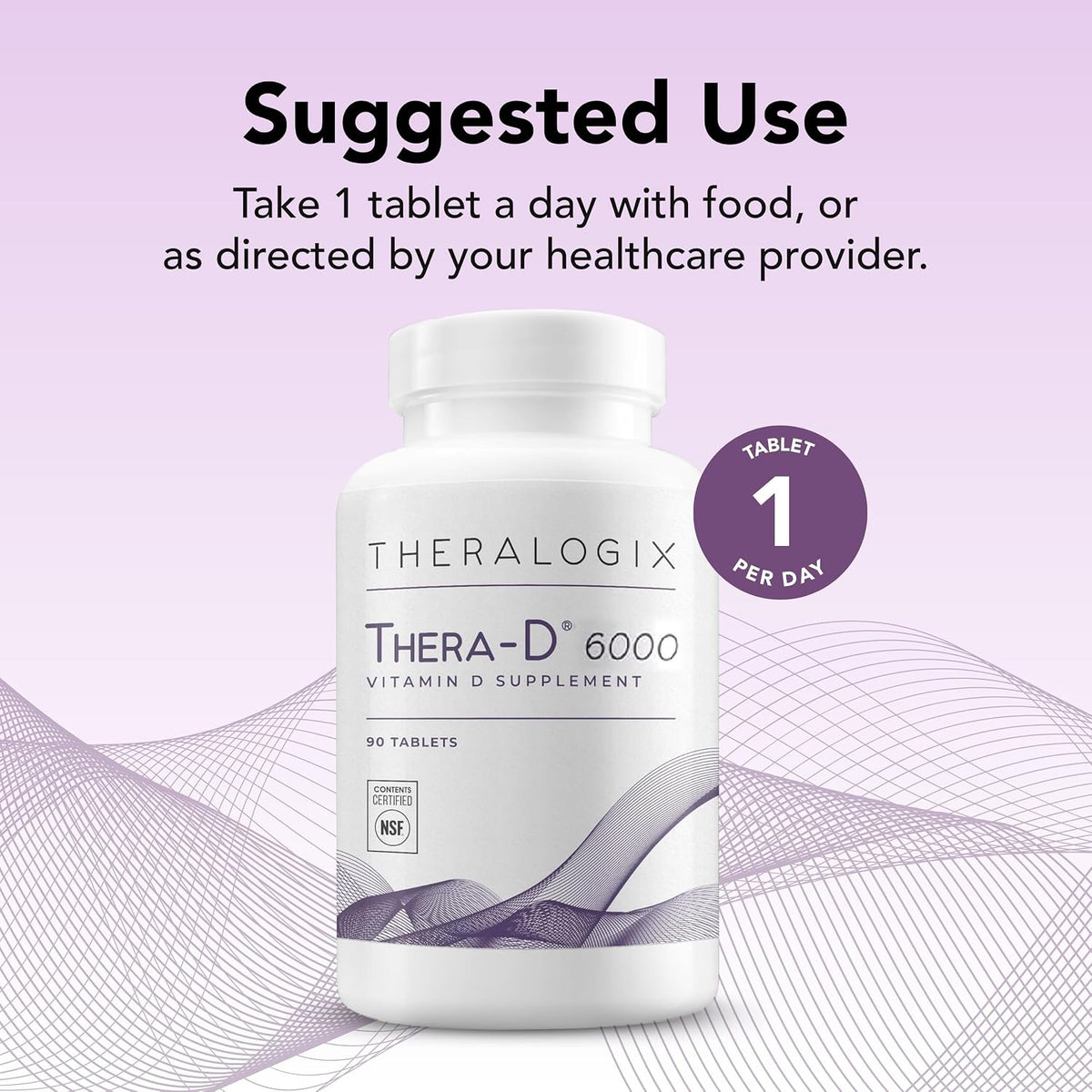 Theralogix Thera-D 6000 Vitamin D Supplement – 6,000 IU (150 mcg) Vitamin D3 Tablets – 90-Day Supply - görsel 3