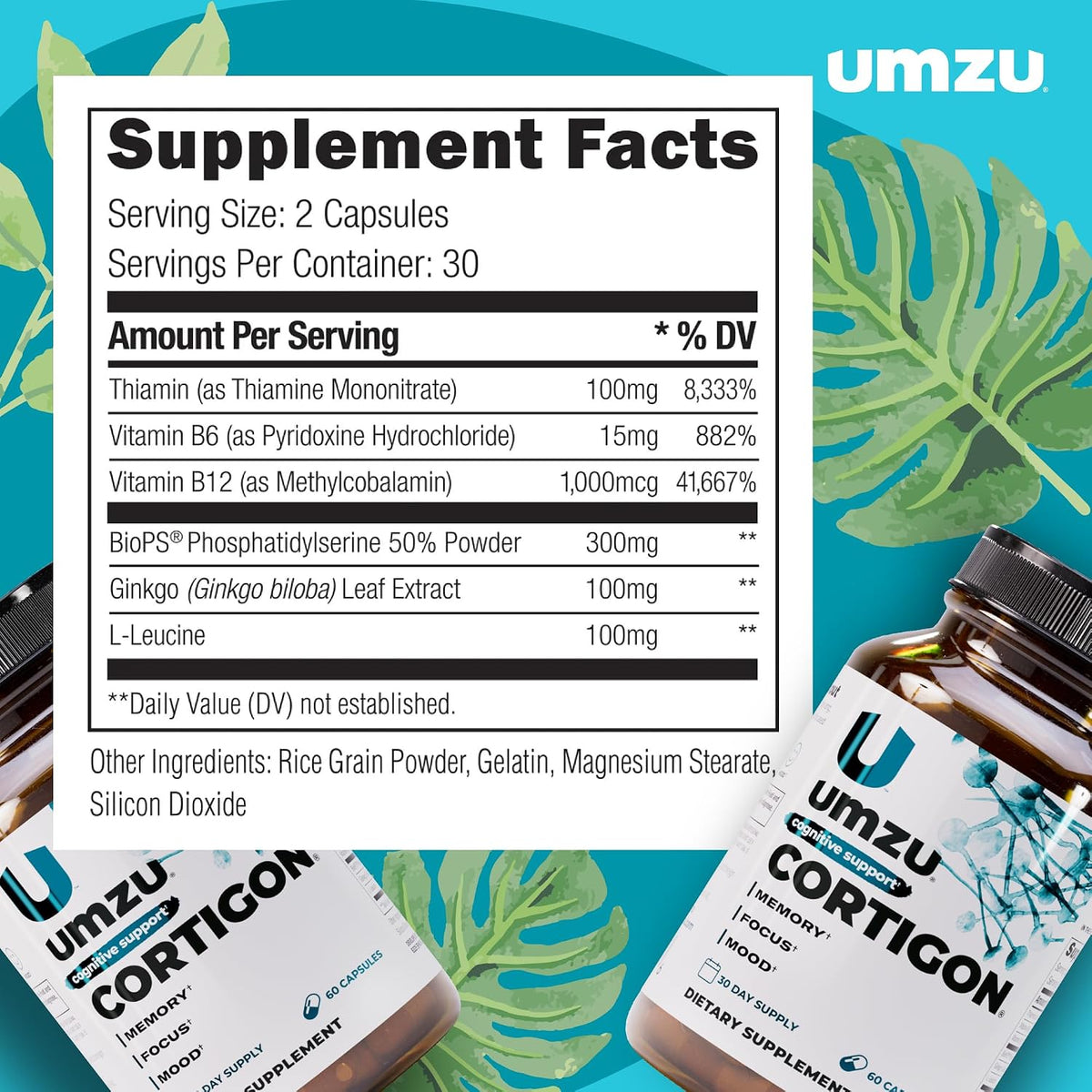 UMZU Cortigon Cortisol Support Supplement – 30 Day Supply - görsel 4