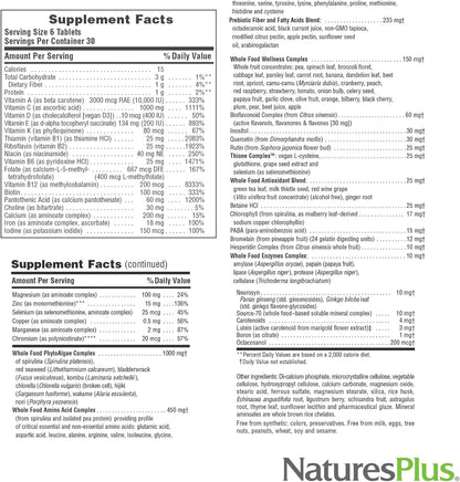 NaturesPlus Ultra Source of Life Multivitamin – 180 Mini-Tablets – Whole Foods, Herbs, Lutein & Enzymes