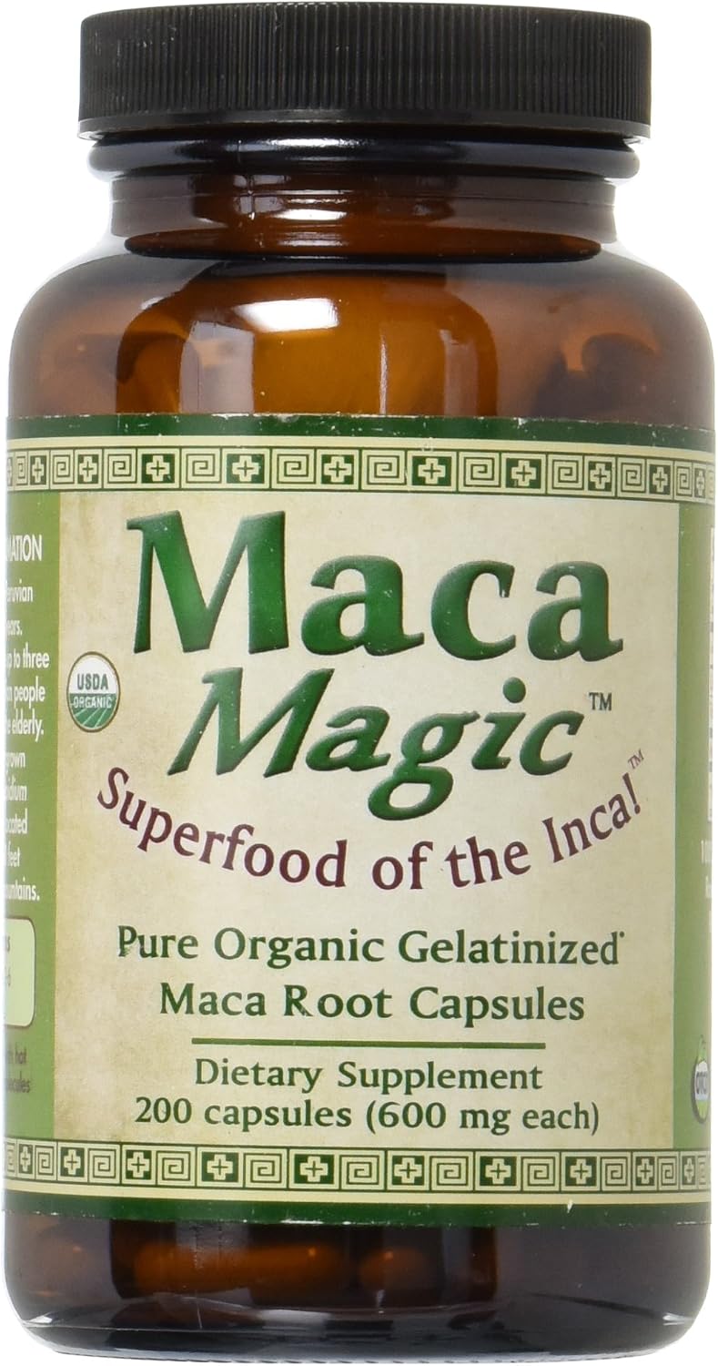 Maca Magic Organic Capsules, 200 Capsules - görsel 1