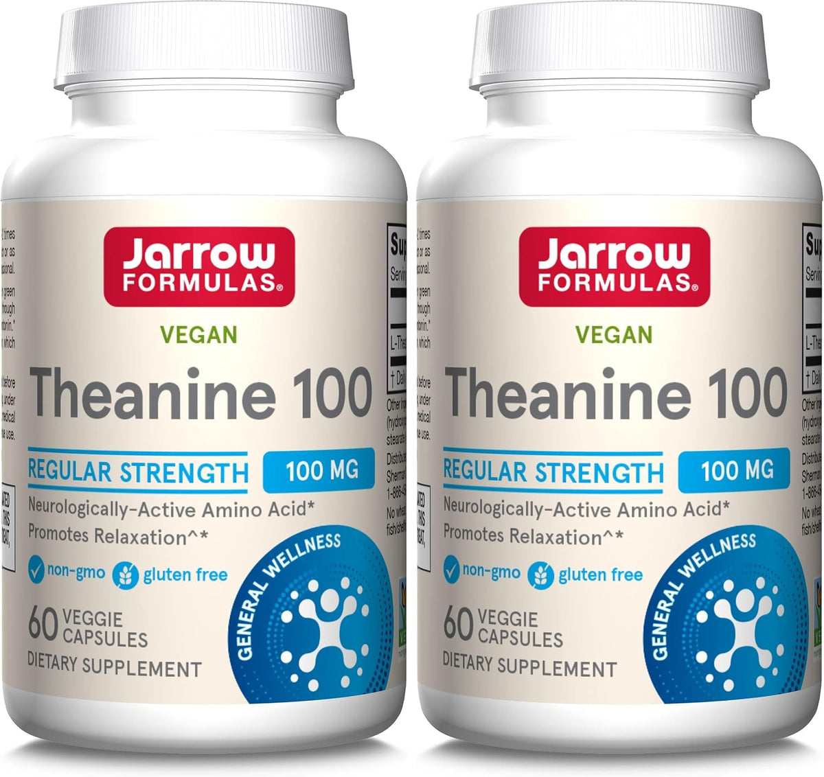 Jarrow Formulae Regular Strength Theanine 100 mg, 60 Capsules - görsel 10