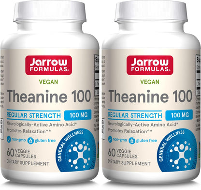 Jarrow Formulae Regular Strength Theanine 100 mg, 60 Capsules