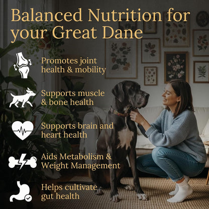 Multivitamins, Balanced Nutrition for Your Great Dane, 90 Chews, Made in the United States with Real Bacon