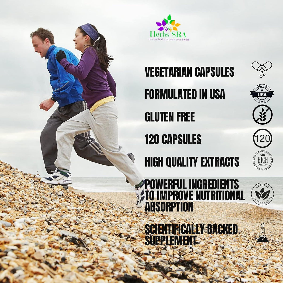 Natural Support for Healthy Veins - Rutin, Horse Chestnut, Grape Seed, Bilberry, Nattokinase - Promotes Optimal Vein Function - Circulation Support - görsel 5