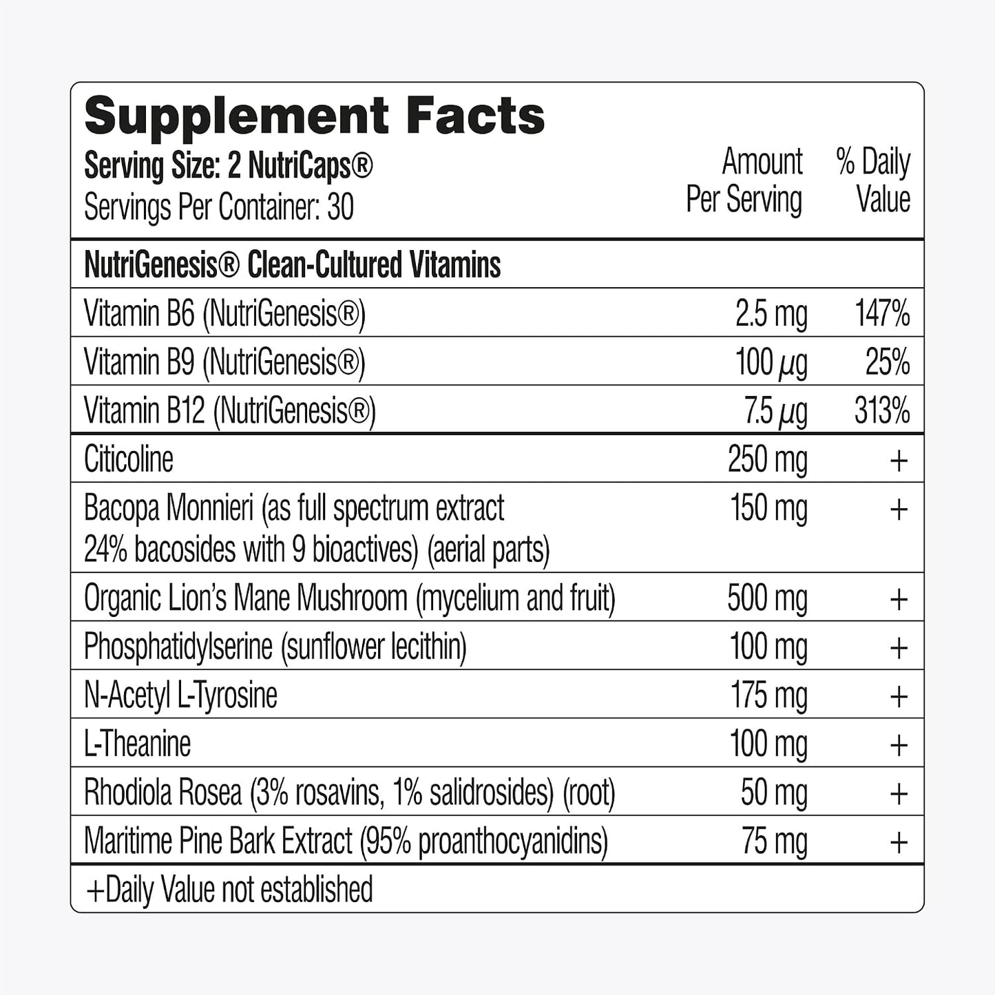 Mind Lab Pro® Universal Nootropic™ Brain Booster, 60 Capsules - görsel 9