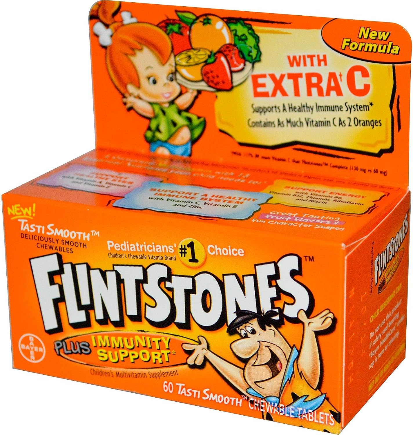 Flintstones Children's Multivitamin Supplements Chewable Tablets, 60 Count - görsel 1