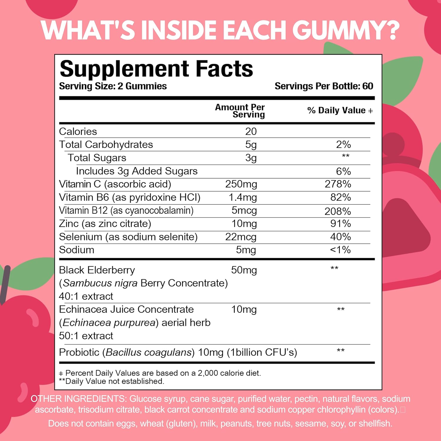 Viteey Kids Multivitamin Gummies with Probiotics - Immune Health Support - 120 Gummies - görsel 3