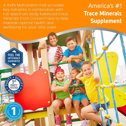 Trace Minerals Kid's Multi - Whole Body Health Liquid Supplement for Children - Immune & Bone Support - Citrus Punch, 237 ml