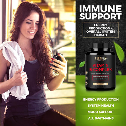 NURTURLY Vitamin B Complex - 90 Tablets