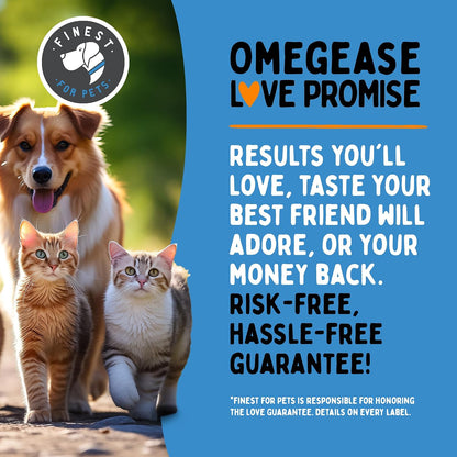 100% Pure Fish Oil for Dogs & Cats (1,545mg Omega-3 per 5ml Teaspoon) 946ml