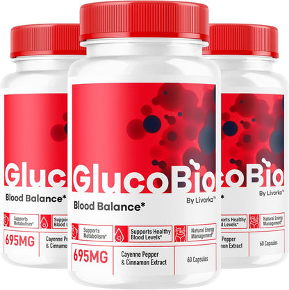GlucoBio Capsules (3-Pack) – Advanced Formula Food Supplement