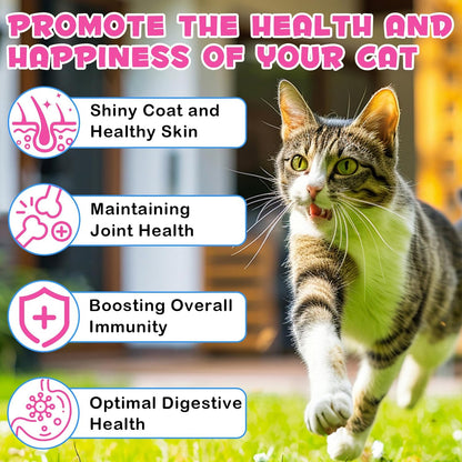 Onznoz Collagen for Cats - Liquid Skin & Coat Supplement with MSM and Ginger, 60 ml